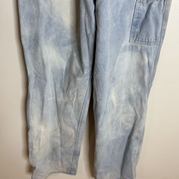 Carhartt Overalls ladies 28x32 Denim Distressed Workwear Utility Painter - Picture 11 of 14